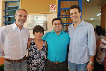 Vereadores Lucas e Norminha marcaram presença na reinauguração da Creche Antônia Gusman Sco