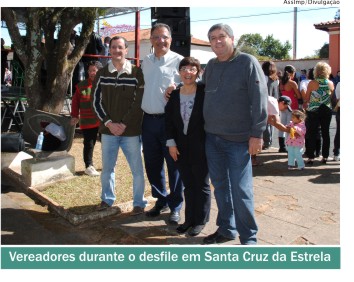 Vereadores participaram do desfile em Santa Cruz da Estrela